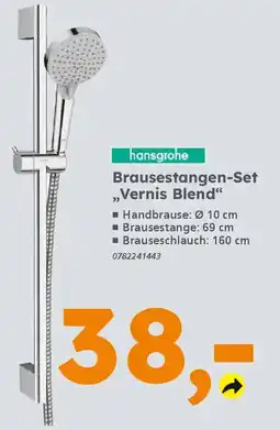 Globus Baumarkt hansgrohe Brausestangen-Set ,Vernis Blend" Angebot