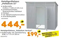 Globus Baumarkt DURAMax Metallgerätehaus „Palladium Vertical" Angebot