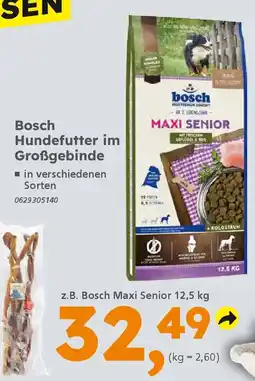 Globus Baumarkt Bosch Hundefutter im Großgebinde Angebot