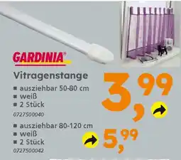 Globus Baumarkt GARDINIA Vitragenstange Angebot