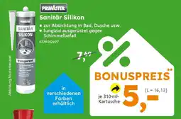 Globus Baumarkt PRIMASTER Sanitär Silikon Angebot