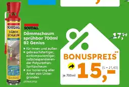 Globus Baumarkt SOUDAL Dämmschaum sprühbar 700ml B2 Genius Angebot