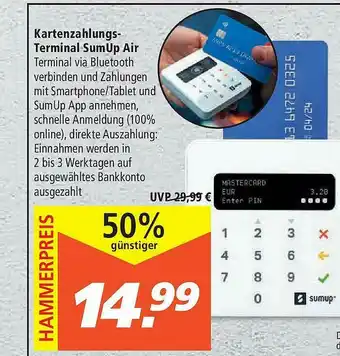 Marktkauf Kartenzahlungs Terminal Sumup Air Angebot