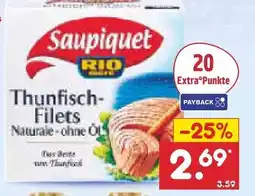 Netto Marken-Discount Saupiquet Thunfisch-Filets Naturale - ohne Öl Angebot