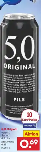 Netto Marken-Discount Oettinger 5,0 Original Pils Angebot