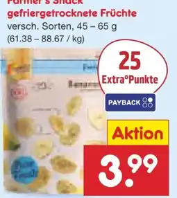 Netto Marken-Discount Farmer's Snack Fruit Snacks Angebot