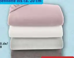Aldi Nord Novitesse Frottee-Spannbetttuch Angebot
