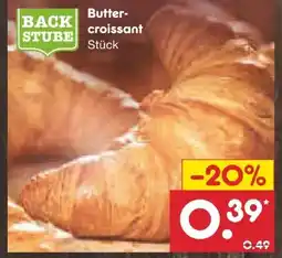 Netto Marken-Discount Netto Backstube Buttercroissant Angebot