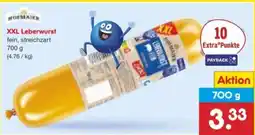 Netto Marken-Discount Hofmaier Leberwurst XXL Angebot