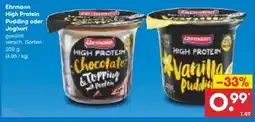 Netto Marken-Discount Ehrmann High Protein Pudding Angebot