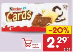 Netto Marken-Discount Ferrero Kinder Cards Angebot
