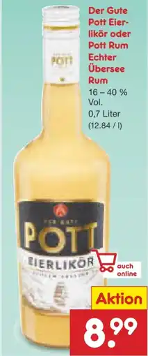 Netto Marken-Discount Pott Der Gute Eierlikör Angebot