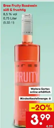 Netto Marken-Discount Bree Fruity Roséwein Angebot