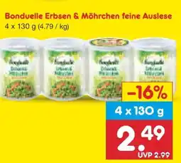 Netto Marken-Discount Bonduelle Erbsen & Möhrchen Angebot