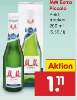 Netto Marken-Discount MM Mmchen Extra Piccolo Sekt Angebot