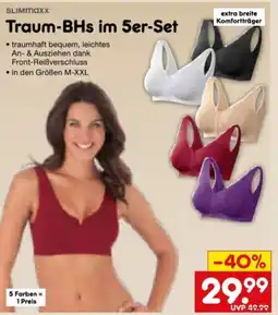 Netto Marken-Discount Slimmaxx Traum-BHs, 5er Set Angebot