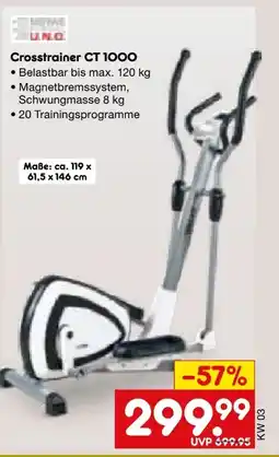 Netto Marken-Discount Motive Fitness by U.N.O. Crosstrainer CT 1000 Angebot