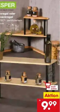 Netto Marken-Discount Kesper Küchenregal Angebot