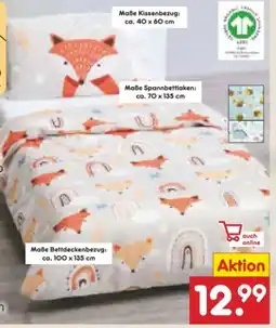 Netto Marken-Discount Dekor Kinder Bettwäsche-Set Angebot
