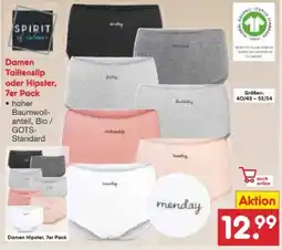 Netto Marken-Discount Spirit of Colours Damen Taillenslip 7er Pack Angebot