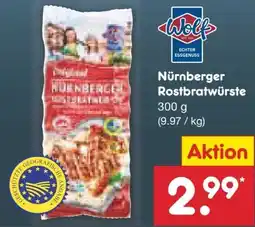 Netto Marken-Discount Wolf Nürnberger Rostbratwürste Angebot