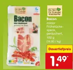 Netto Marken-Discount Ein Herz für Erzeuger Bacon Angebot