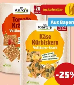 PENNY Dr. Karg Käse & Kürbiskern Snack Angebot