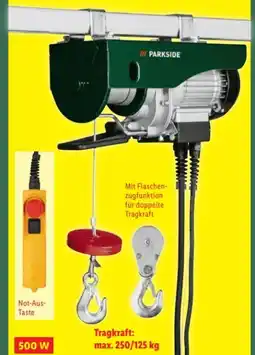 Lidl Parkside Seilhebezug PSZ 250 A2 Angebot