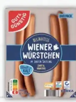 E-Center Gut & Günstig Delikatess Wiener Würstchen Angebot