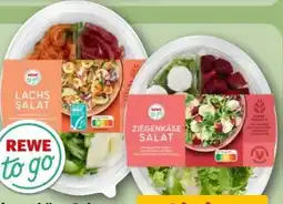 REWE Center Rewe to go Salat Ziegenkäse Angebot