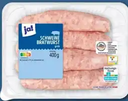 REWE Center ja! Grobe Bratwurst Angebot