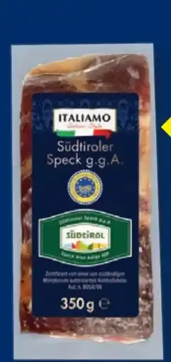 Lidl Italiamo Südtiroler Speck g.g.A Angebot