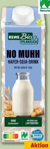 REWE Center Rewe Bio Pflanzlich No Muhh Hafer-Soja-Drink Angebot