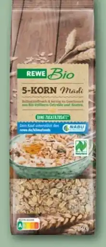 REWE Rewe Bio 5 Korn Müsli Angebot