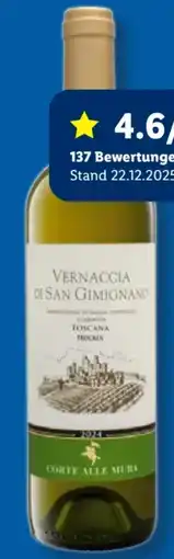 Lidl Corte Alle Mura Vernaccia di San Gimignano Angebot