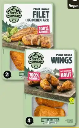 REWE Center The Green Mountain Vegan Plant-Based Filet Hähnchen-Art Angebot
