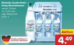 Netto Marken-Discount Rheinfels Quelle Mineralwasser natürliches Angebot