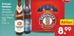 Netto Marken-Discount Erdinger Weißbräu Weißbier Angebot