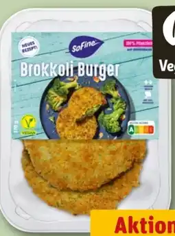 REWE SoFine Brokkoli Burger Vegan Angebot
