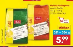 Netto Marken-Discount Melitta Kaffeepads Angebot