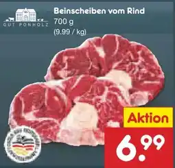 Netto Marken-Discount Gut Ponholz Beinscheiben vom Rind Angebot