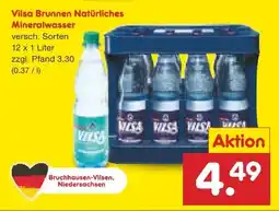 Netto Marken-Discount Vilsa Brunnen Natürliches Mineralwasser Angebot