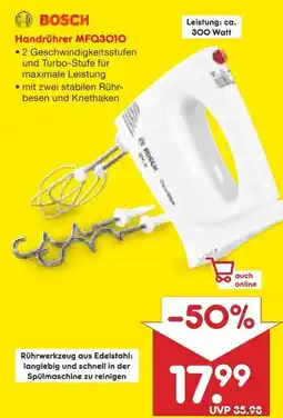 Netto Marken-Discount Bosch Handrührer MFQ3010 Angebot