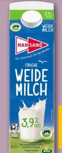 REWE Center Hansano Weidemilch Angebot