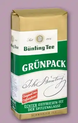 REWE Center Bünting Tee Grünpack Echter Ostfriesen-Tee Angebot