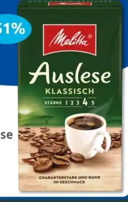 Budni Melitta Kaffee Auslese Angebot