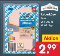 Netto Marken-Discount Hofmaier Bayerischer Leberkäse Angebot