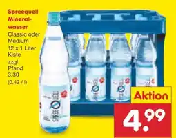 Netto Marken-Discount Spreequell Mineralwasser Angebot
