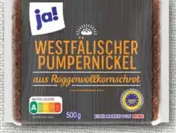 nahkauf ja! Westfälischer Pumpernickel Angebot