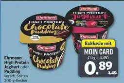 Combi Ehrmann high protein chocolate pudding Angebot